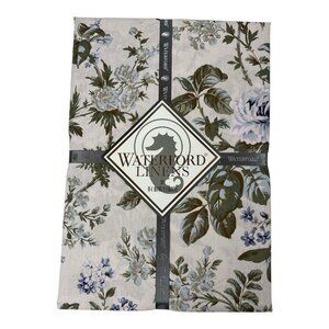NEW Waterford Jaden Blue Floral Tablecloth 60 x 104 Oblong Floral Blue Cotton